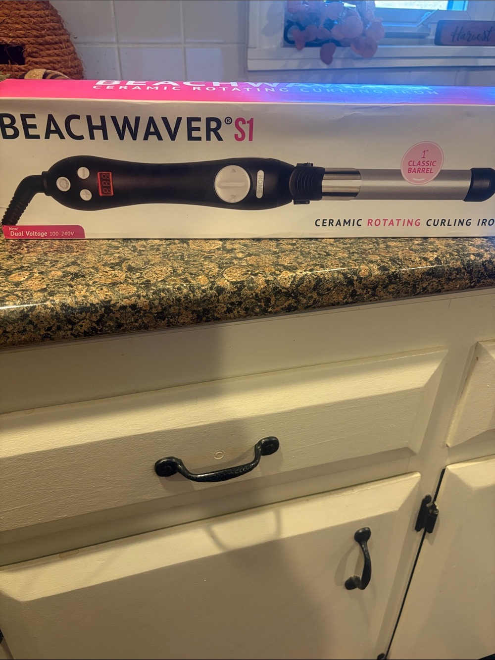 The Beachwaver Co. S1 Ceramic Rotating Curling Iron - Black & Silver